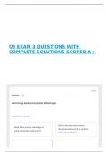 C9 EXAM 3 QUESTIONS WITH COMPLETE SOLUTIONS SCORED A&plus;