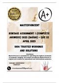 BSW2602 Assignment 1 &lpar;COMPLETE ANSWERS&rpar; 2025 &lpar;160580&rpar; - DUE 22 April 2025&semi; 100&percnt; Correct solutions and explanations&period; 