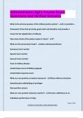 Administration Sgt's Course Exam  Questions and Verified Answers