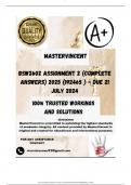 BSW2602 Assignment 2 &lpar;COMPLETE ANSWERS&rpar; 2025 &lpar;192465 &rpar; - DUE 21 July 2024&semi; 100&percnt; correct solutions and explanations&period; 