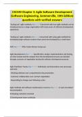 CSC440 Chapter 3&colon; Agile Software Development &lpar;Software Engineering&comma; Sommerville&comma; 10th Edition&rpar; questions with verified answers