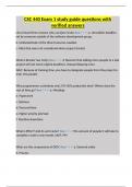 CSC 440 Exam 1 study guide questions with verified answers&period;