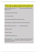 CSC440 Chapter 9&colon; Software Evolution &lpar;Software Engineering&comma; Sommerville&comma; 10th Edition&rpar; questions with verified answers