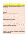 CSC440 Chapter 2&colon; Software Processes &lpar;Software Engineering&comma; Sommerville&comma; 10th Edition&rpar; questions with verified answers
