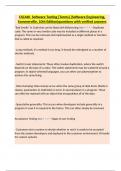 CSC440  Software Testing &lbrace;Terms&rcub; &lpar;Software Engineering&comma; Sommerville&comma; 10th Edition&rpar;questions with verified answers