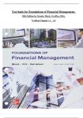 TEST BANK For Foundations of Financial Management&comma; 18th Edition by Stanley Block&comma; Geoffrey Hirt&comma; Bartley Danielsen&vert; Verified Chapter's 1 - 21 &vert; Complete Newest Version