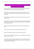 C201 Financial Management EXAM QUESTIONS AND VERIFIED ANSWERS