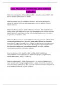 C201 PRACTICE QUESTIONS AND VERIFIED ANSWERS