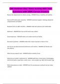 CNA Hartman Chp 7 Basic nursing skills Test- Questions with 100&percnt; Correct Answers