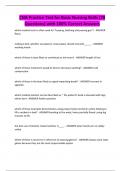 CNA Basic Nursing Skills EXAMS BUNDLE&vert;  QUESTIONS & 100&percnt; CORRECT SOLUTIONS-