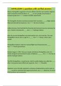 AVMG EXAM 1 questions with verified answers&period;
