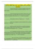 AVMG 4060 final exam questions with verified answers&period;
