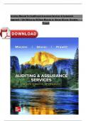 Solution Manual For Auditing & Assurance Services&colon; A Systematic Approach&comma; 12th Edition By William Messier Jr&comma; Steven Glover&comma; Verified Chapters 1 - 21&comma; Complete Newest Version