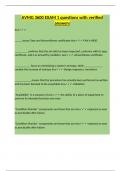 AVMG 3600 EXAM 1 questions with verified answers