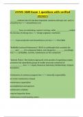 AVMG 3600 Exam 1 questions with verified answer2