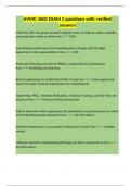 AVMG 3600 EXAM 2 questions with verified answers