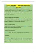 AVMG 4200 Exam 2 questions with verified answers