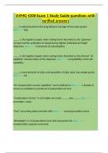 AVMG 4200 Exam 1 Study Guide questions with verified answers&period;