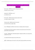 D514 EXAMS BUNDLE &vert; QUESTIONS AND CORRECT ANSWERS 