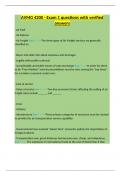 AVMG 4200 - Exam 1 questions with verified answers