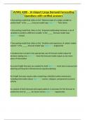 AVMG 4200 - 14 Airport Cargo Demand Forecasting Questions with verified answers