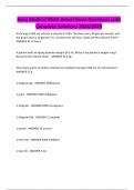 Hosa Medical Math Actual Exam Questions with Complete Solutions 2024&sol;2025
