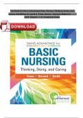 Test Bank - Basic Nursing-Thinking&comma; Doing&comma; and Caring&comma; 3rd Edition &lpar;Treas&comma; 2022&rpar;&comma; Chapter 1-41 &vert; All Chapters
