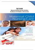 Test bank for maternal child nursing care 7th edition by Shannon exams with verified questions and correct answers &period;PDF
