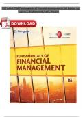 Test Bank for Fundamentals of Financial Management&comma; 16th Edition by Eugene F&period; Brigham&period;pdf