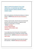 AMMO 45 CERTIFICATION NEWEST ACTUAL EXAM  COMPLETE ALL 100 QUESTIONS AND CORRECT  DETAILED ANSWERS &lpar;VERIFIED ANSWERS&rpar; &vert;ALREADY  GRADED A&plus;&lpar;2025&rpar;