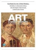 TEST BANK For Art&colon; A Brief History&comma; 7th edition by Stokstad & Cothren&comma; All 20 Chapters Fully Covered&comma;ISBN&colon;9780135286043  Verified Latest Newest Version