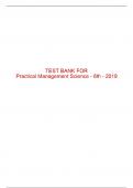 Test Bank For Practical Management Science - 6th - 2019 All Chapters