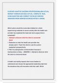 ELSEVIER ADAPTIVE QUIZZING-PROFFESSIONALISM ACTUAL  NEWEST VERSION 2024&sol;2025 ACTUAL COMPLETE REAL  EXAM QUESTION AND CORRECT DETAILED VERIFIED  ANSWERS FROM VERIFIED SOURCES RATED A GRADE