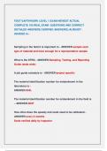 FDOT EARTHWORK LEVEL 1 EXAM NEWEST ACTUAL  COMPLETE 100 REAL EXAM QUESTIONS AND CORRECT  DETAILED ANSWERS &lpar;VERIFIED ANSWERS&rpar; &vert;ALREADY  GRADED A&plus;