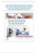 MASSAGE THERAPY&colon; PRINCIPLES AND PRACTICE 7TH EDITION BY SUSAN G&period; SALVO&vert;&vert; COMPLETE TEST BANK GUIDE&vert;&vert; ALL CHAPTERS INCLUDED 1-30&vert;&vert;VERIFIED QUESTIONS WITH ELABORATED SOLUTIONS&lpar; BEST ANSWERS&rpar; NEWEST UPDATE&vert;&vert; A&plus;