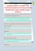 COLORADO PROPERTY & CASUALTY - FROM  PRACTICE EXAM QUESTIONS WITH DETAILED VERIFIED  ANSWERS &lpar;100&percnt; CORRECT ANSWERS&rpar; &sol;ALREADY  GRADED A&plus;