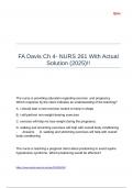 FA Davis Ch 4- NURS 261 With Actual Solution &lpar;2025&rpar;&excl;&excl;