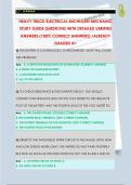 HEAVY TRUCK ELECTRICAL MICHIGAN MECHANIC  STUDY GUIDE QUESTIONS WITH DETAILED VERIFIED  ANSWERS &lpar;100&percnt; CORRECT ANSWERS&rpar; &sol;ALREADY  GRADED A&plus;