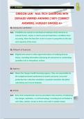 OREGON LAW - NAIL TECH QUESTIONS WITH  DETAILED VERIFIED ANSWERS &lpar;100&percnt; CORRECT  ANSWERS&rpar; &sol;ALREADY GRADED A&plus;