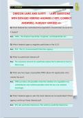 OREGON LAWS AND SAFETY -- LAWS QUESTIONS  WITH DETAILED VERIFIED ANSWERS &lpar;100&percnt; CORRECT  ANSWERS&rpar; &sol;ALREADY GRADED A&plus;