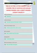 PEDS ATI&comma; ATI PEDS&comma; ATI PEDS-NURSING CARE OF  CHILDREN&comma; PEDS ATI QUESTIONS WITH DETAILED  VERIFIED ANSWERS &lpar;100&percnt; CORRECT ANSWERS&rpar;  &sol;ALREADY GRADED A&plus;