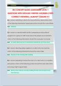 RN CONCEPT BASED ASSESSMENT LEVEL 1 QUESTIONS WITH DETAILED VERIFIED ANSWERS &lpar;100&percnt;  CORRECT ANSWERS&rpar; &sol;ALREADY GRADED A&plus;