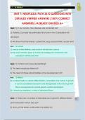 UNIT 7&colon; NEOPLASIA-PATH 3610 QUESTIONS WITH  DETAILED VERIFIED ANSWERS &lpar;100&percnt; CORRECT  ANSWERS&rpar; &sol;ALREADY GRADED A