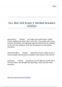 ULL Biol 318 Exam 2 Verified Answers &lpar;2025&rpar;&excl;&excl;