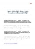 Waltz BIOL 318 - Exam I With Complete Solutions &lpar;2025&rpar;&excl;&excl;