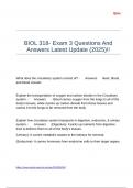 BIOL 318- Exam 3 Questions And Answers Latest Update &lpar;2025&rpar;&excl;&excl;