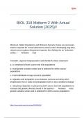 BIOL 318 Midterm 2 With Actual Solution &lpar;2025&rpar;&excl;&excl;