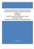 Hondros NUR 200 Exam 2 Critical Thinking for the RN Questions and Answers &vert; 100&percnt; Pass Guaranteed &vert; Graded A&plus; &vert; 2025-2026 NUR200 Exam 2 &lpar;Nur 200 Hondros&rpar; Critical Thinking for the RN NUR200 Critical Thinking for the Registered Nurse
