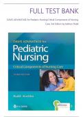 Test bank - Davis Advantage for Pediatric Nursing&colon; Critical Components of Nursing Care 3rd Edition by Kathryn Rudd&comma; All 22 Chapters Covered&comma; Verified Latest Edition