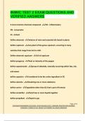 INIWIC TEST 2 EXAM QUESTIONS AND  VERIFIED ANSWERS